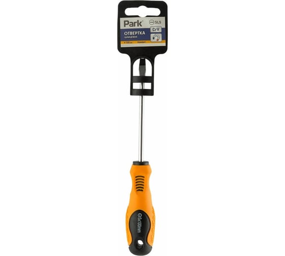 Изображение товара Шлицевая отвертка PARK SL5х100 мм двухкомпонентная рукоятка 008408