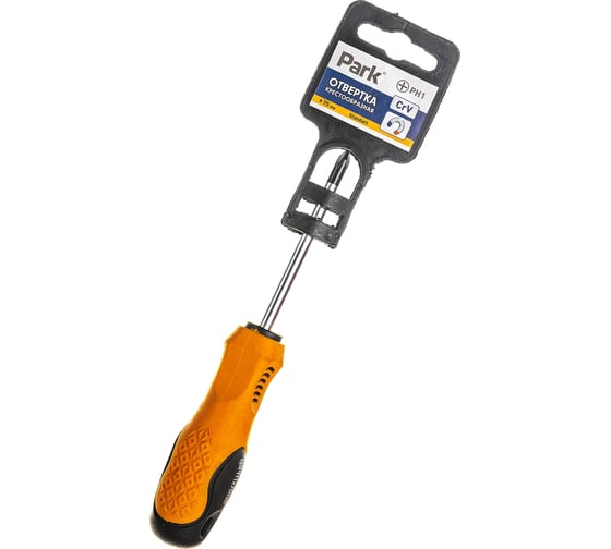 Изображение товара Отвертка PARK PH1х75 мм двухкомпонентная рукоятка 008396