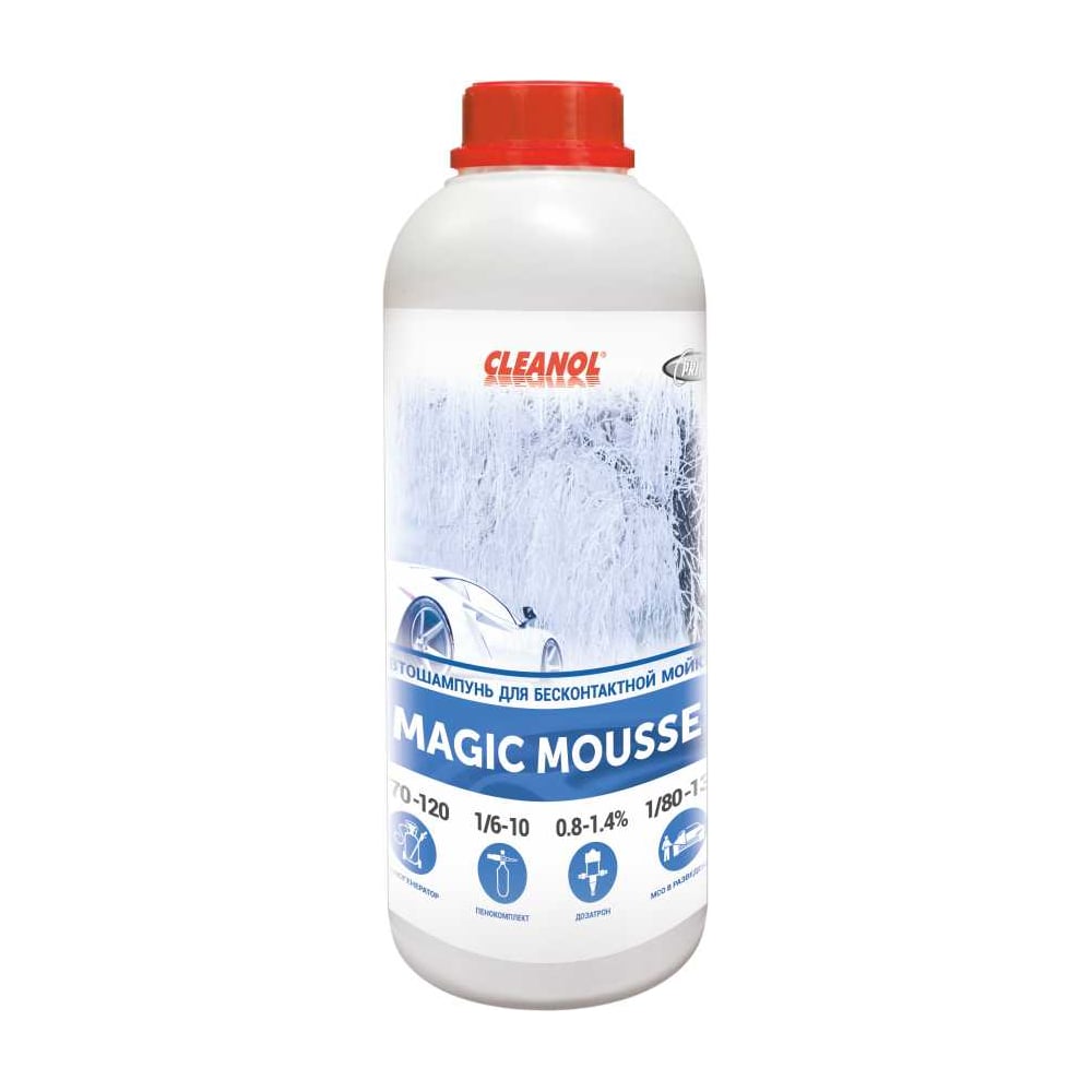 Изображение товара Автошампунь для бесконтактной мойки Cleanol Magic Mousse 1 л
