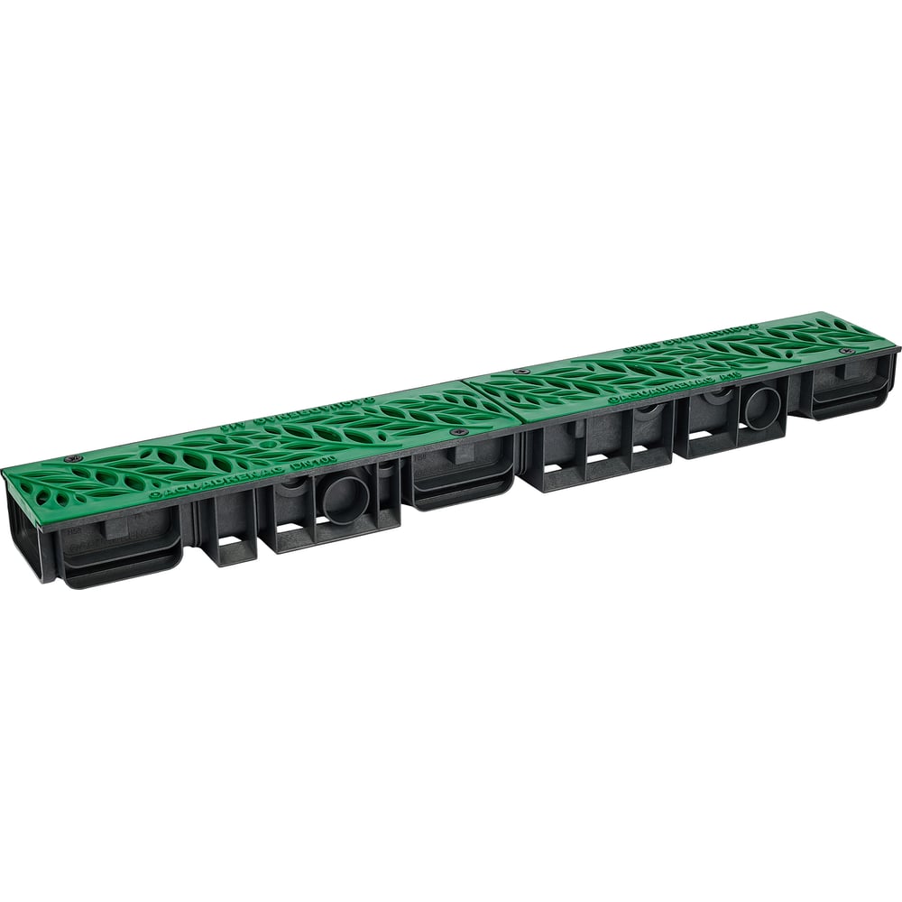 Изображение товара Водоотводный пластиковый лоток AQUADRENAG ЛВП Classic AQD DN100 H80 с решеткой