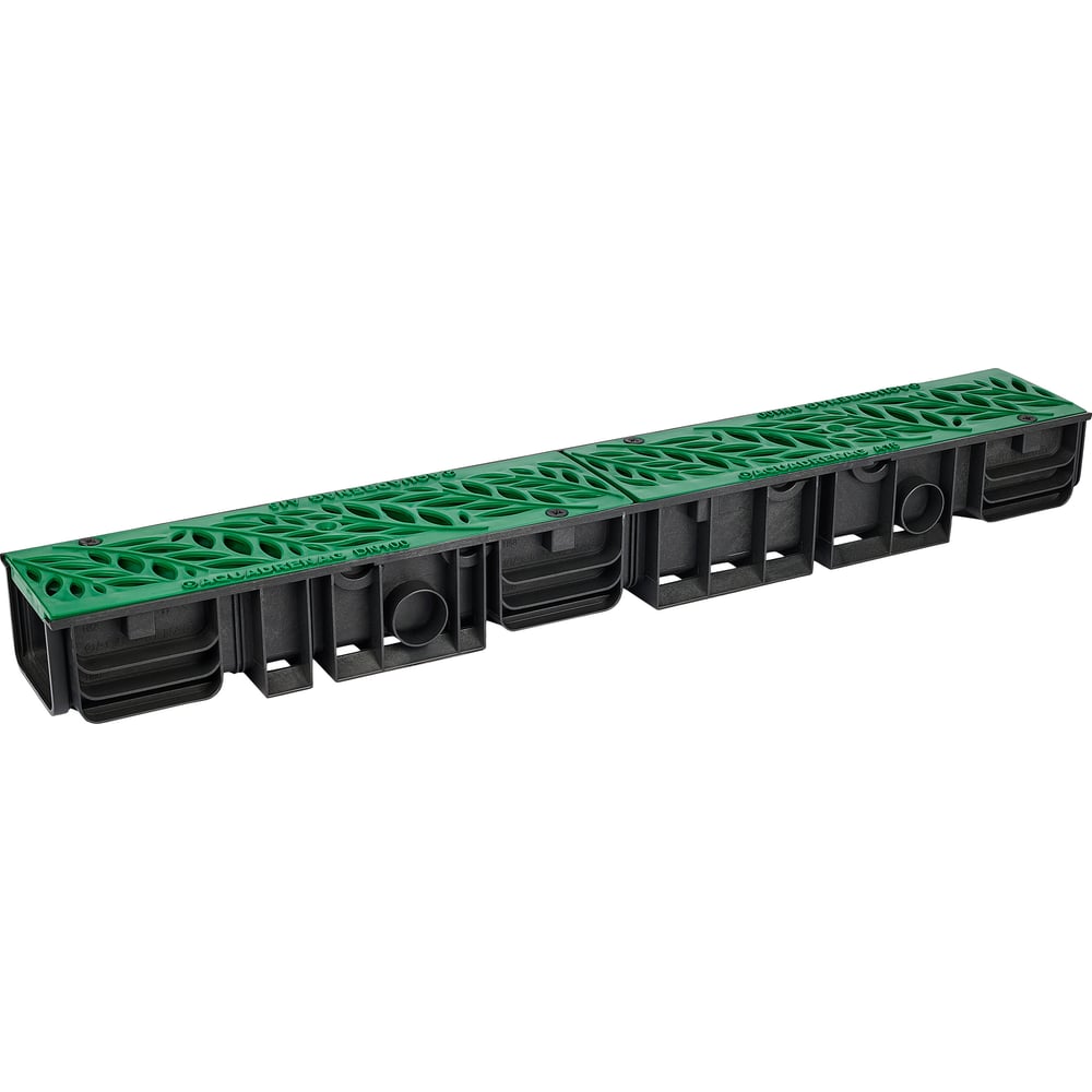 Изображение товара Водоотводный пластиковый лоток AQUADRENAG ЛВП Classic DN100 H100 с решеткой