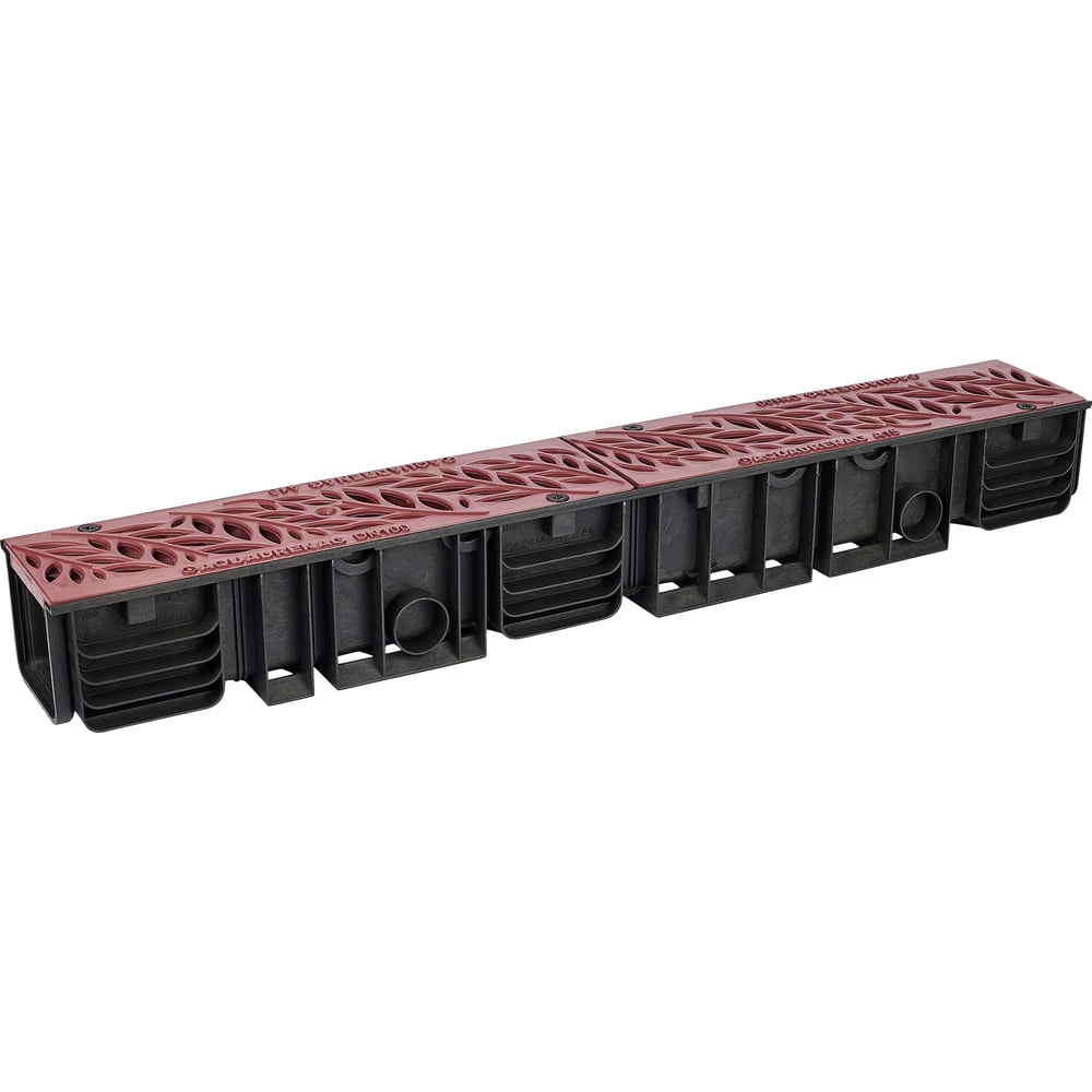 Изображение товара Водоотводный пластиковый лоток AQUADRENAG ЛВП Classic DN100 H120 с решеткой