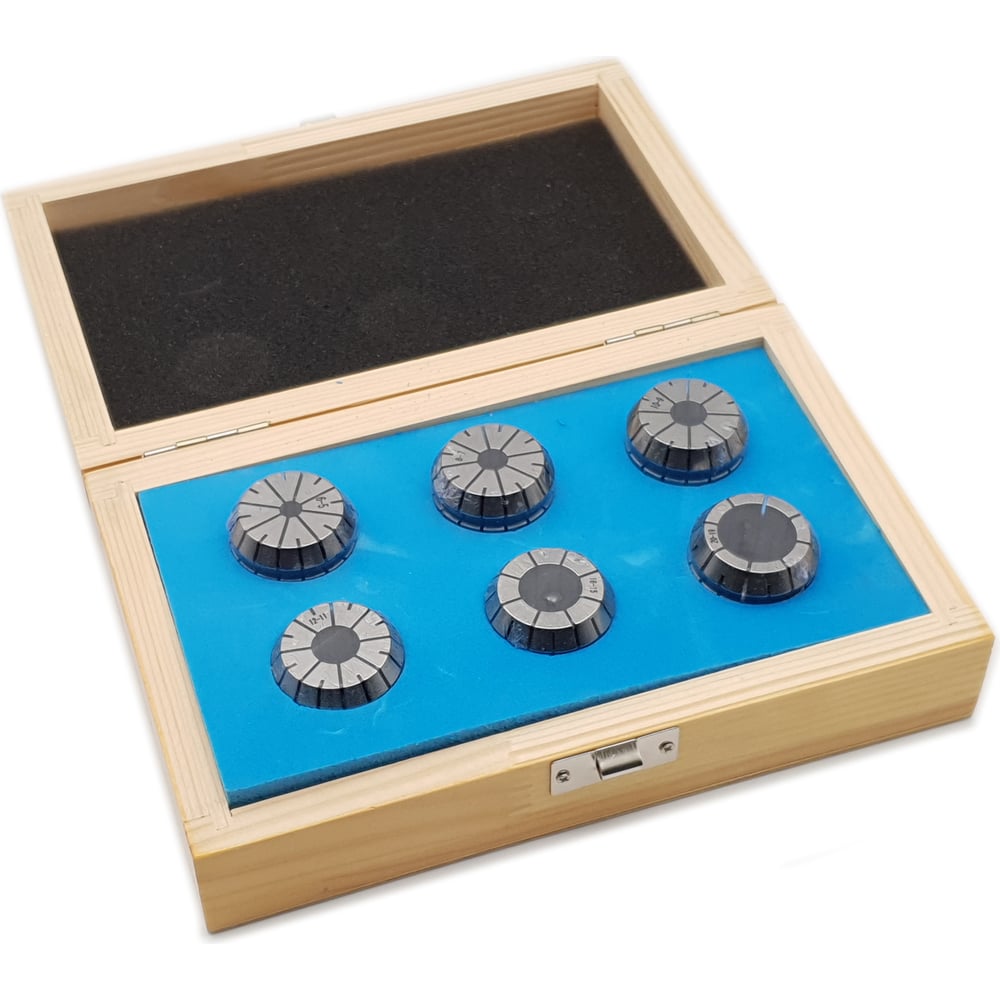 Комплект цанг ER32 6 шт, 6-20 мм, DIN6499 ТЕХНОРЕАЛ МА320051027