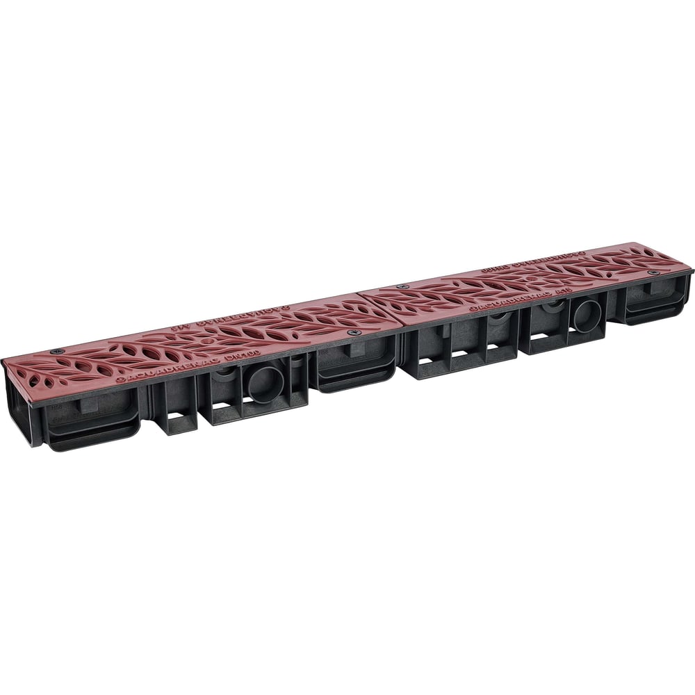 Изображение товара Водоотводный пластиковый лоток AQUADRENAG ЛВП Classic DN100 H80 с решеткой