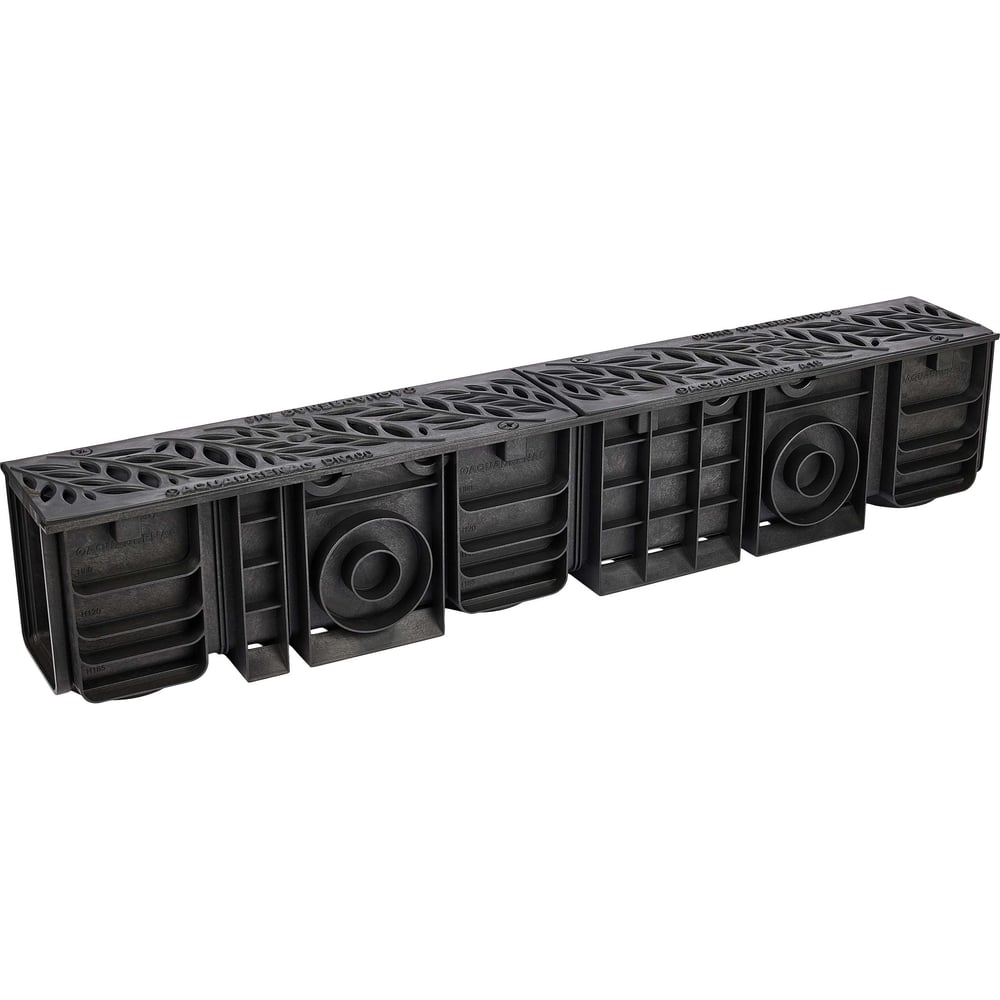 Изображение товара Водоотводный пластиковый лоток AQUADRENAG ЛВП Classic AQD DN100 H185 с решеткой