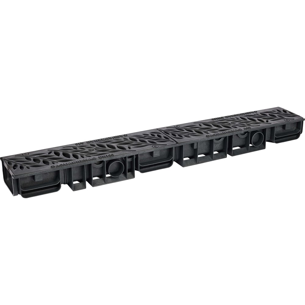 Изображение товара Пластиковый водоотводный лоток AQUADRENAG ЛВП Classic DN100 H80 с решеткой