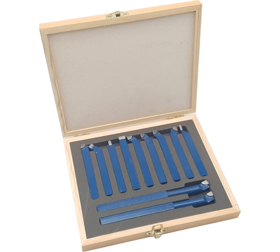 Изображение товара Комплект резцов с напайными пластинами (11 шт; 12x12 мм; незаточенные) ТЕХНОРЕАЛ МА400020520