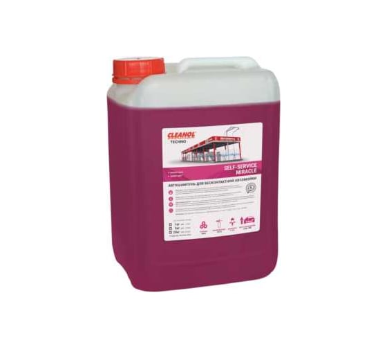 Изображение товара Автошампунь для бесконтактной мойки Cleanol Self-Service Miracle канистра 5,5 кг 5/1030