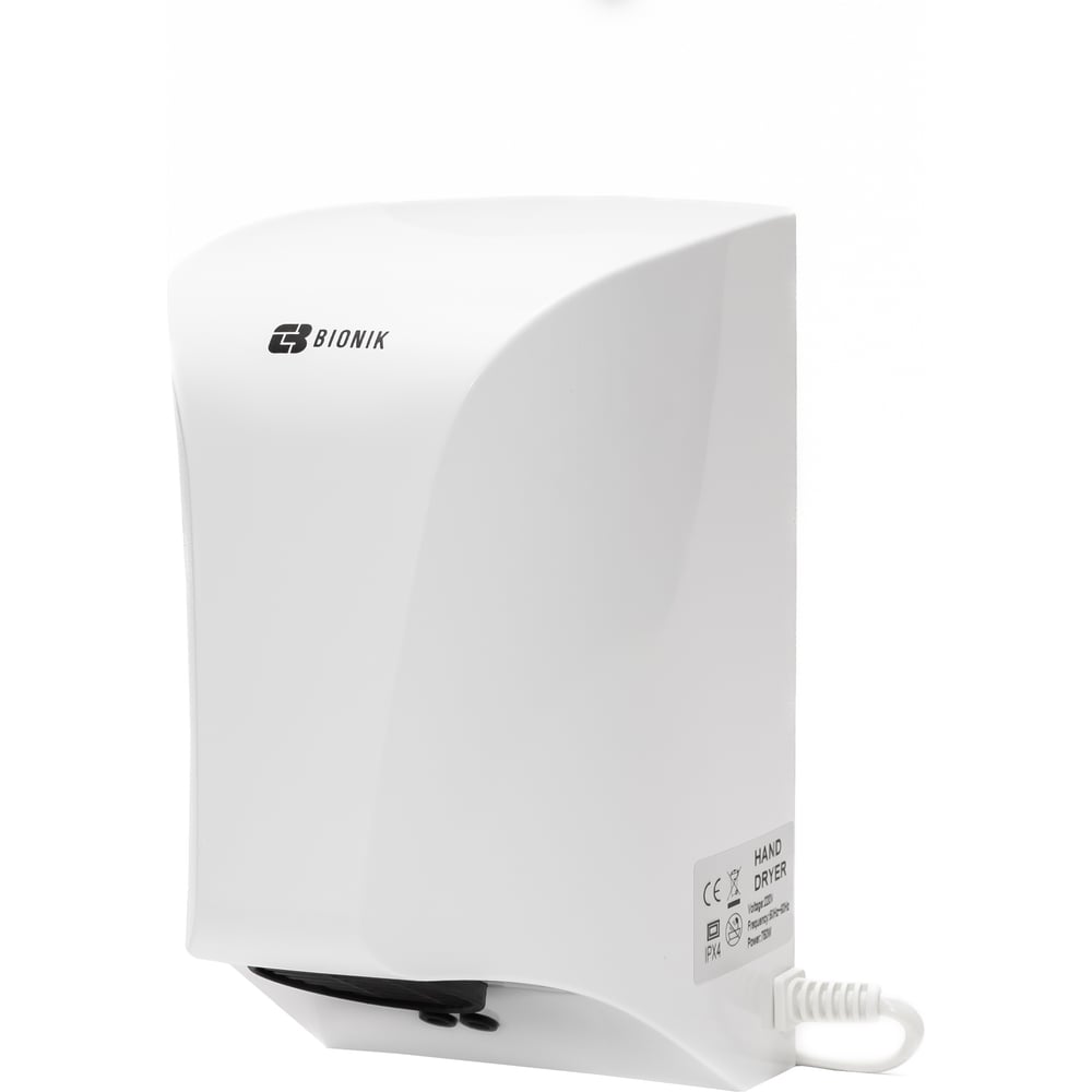 Изображение товара Электросушитель для рук BIONIK BK4018 с сенсором и антивандальной защитой