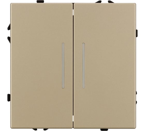 Изображение товара Механизм выключателя двухкавишный непроходной Arlight LED SWT-NOBE-MK02-SFPL-L-GD 1шт 054265