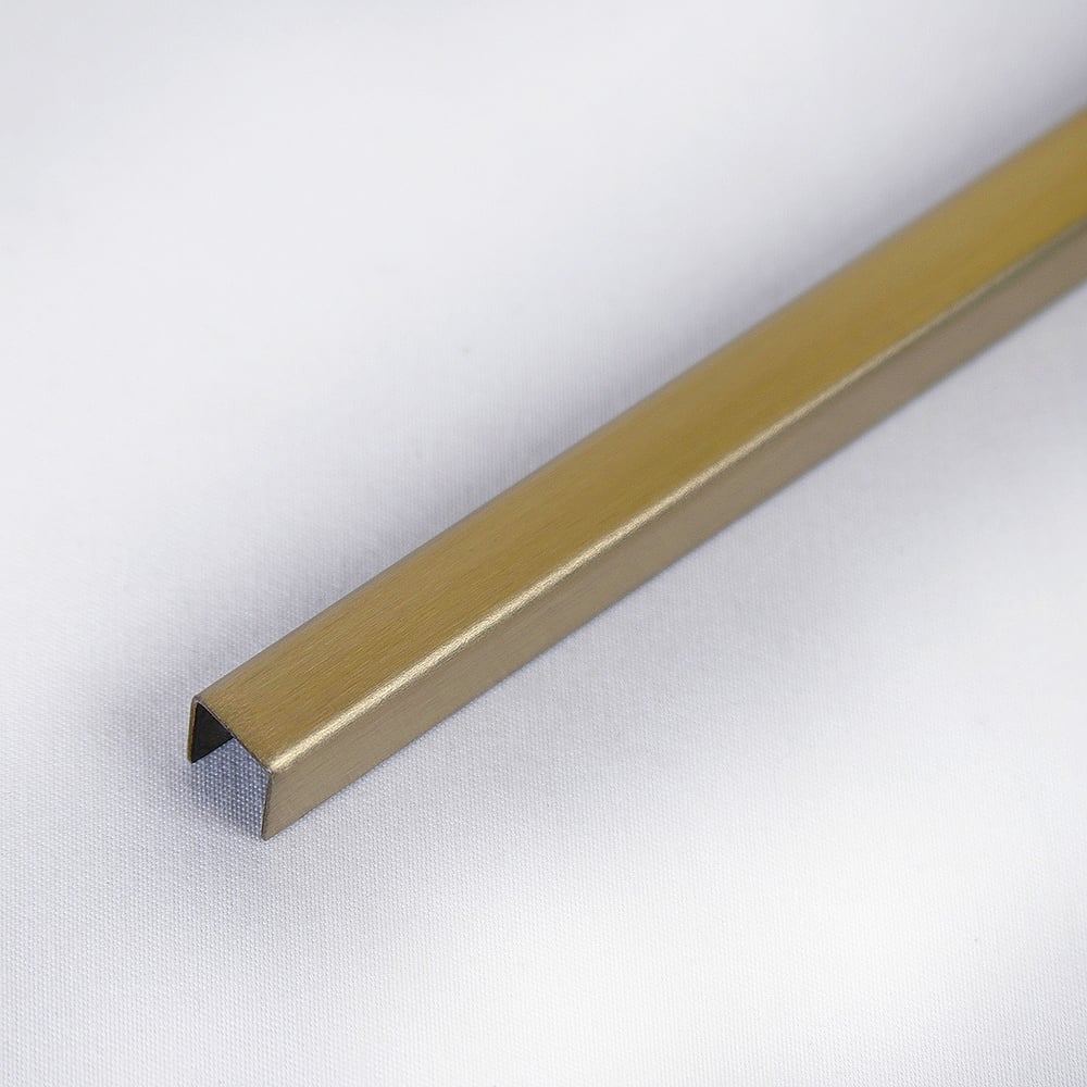 Изображение товара П-профиль Forming U1 15х15х15 нержавеющая сталь AISI430 Gold Satin