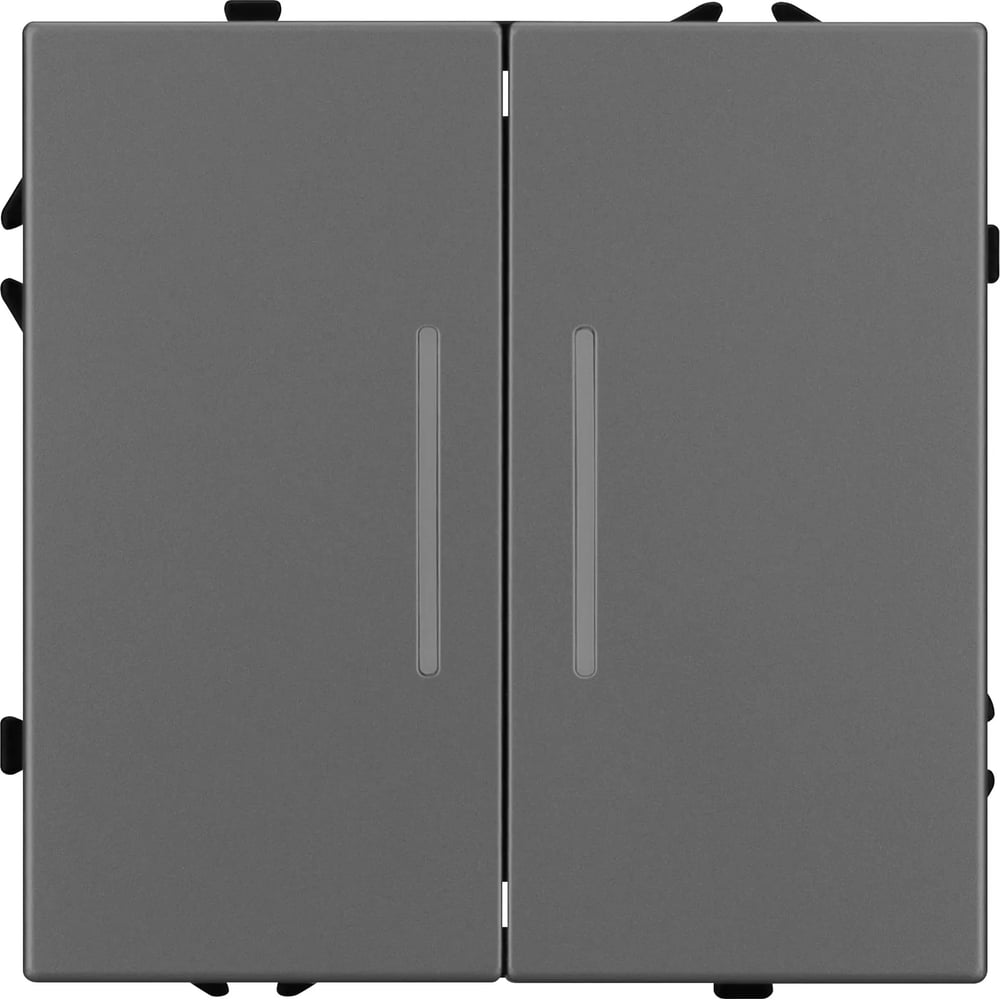 Изображение товара Механизм выключателя двухклавишный непроходной Arlight LED SWT-NOBE-MK02-SFPL-L-GR 1шт