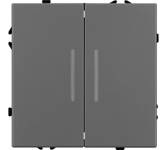 Изображение товара Механизм выключателя двухклавишный непроходной Arlight LED SWT-NOBE-MK02-SFPL-L-GR 1шт 054266