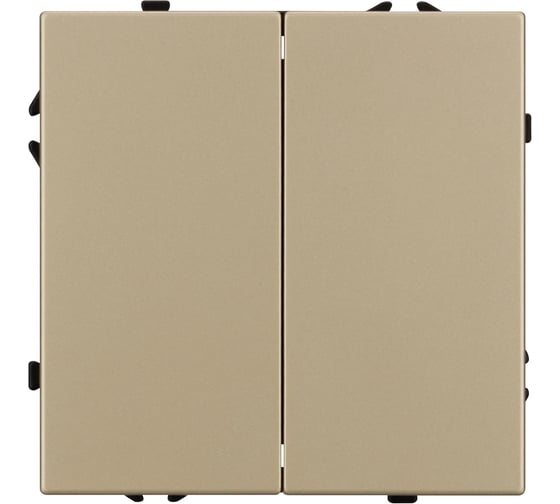 Изображение товара Механизм выключателя двухклавишный проходной Arlight SWT-NOBE-MKP2-SFPL-GD 1шт 054256