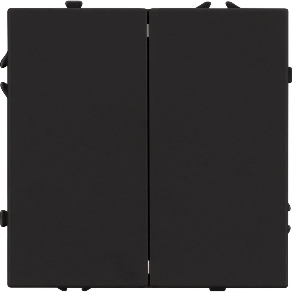 Изображение товара Механизм выключателя двухклавишный проходной Arlight NOBE черный