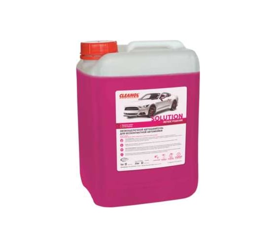 Изображение товара Автошампунь для бесконтактной мойки Cleanol Solution канистра 20 кг 20/0356
