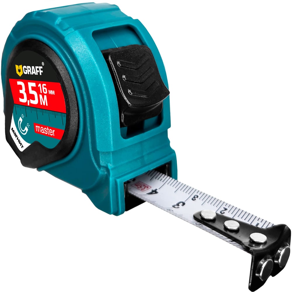 Изображение товара Рулетка измерительная с магнитом GRAFF 3,5м х 16мм Master 2514001