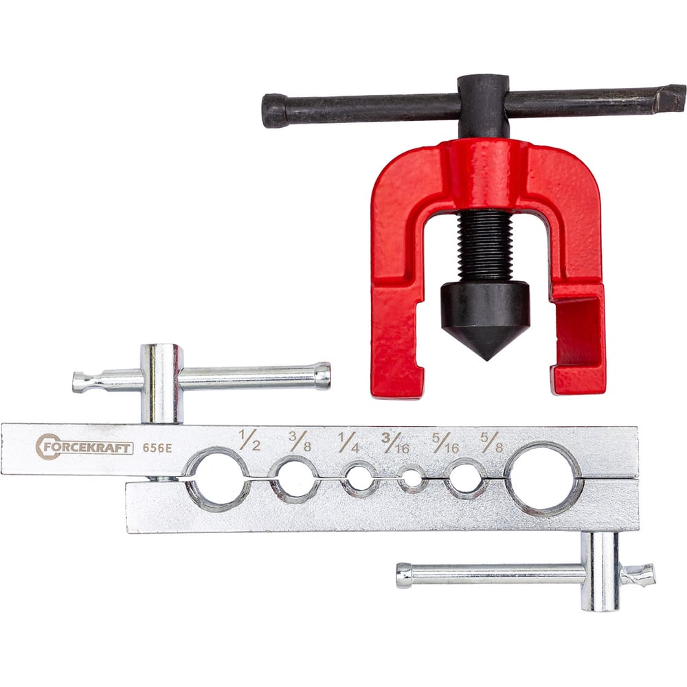 Изображение товара Набор инструментов для развальцовки трубок Forcekraft FK-656E 2 предмета