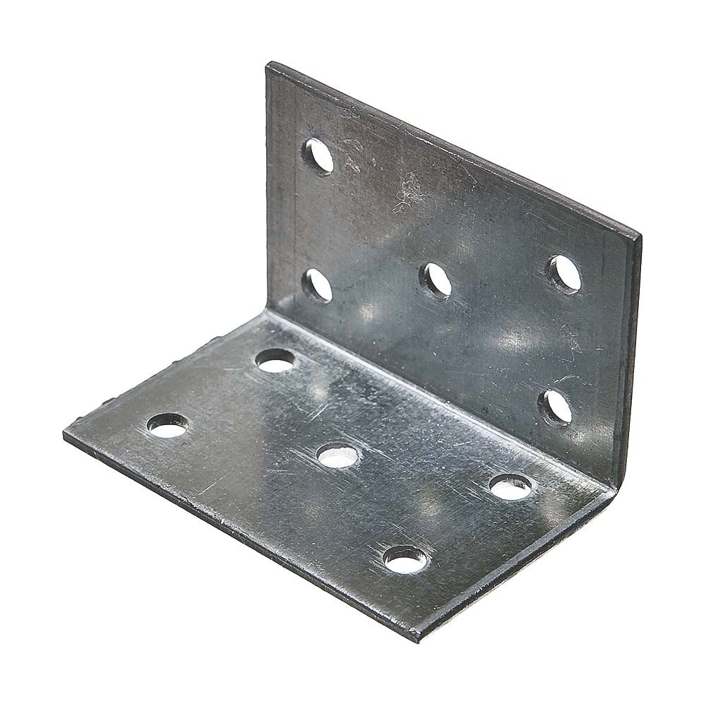 Изображение товара Крепежный уголок равносторонний из стали цинк 75 шт/уп Техно-Сервис