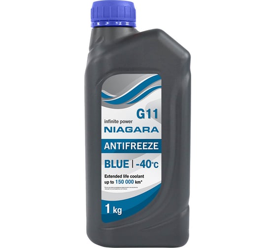 Изображение товара Охлаждающая жидкость NIAGARA Антифриз Ниагара G11 синий 1 кг 001001003006