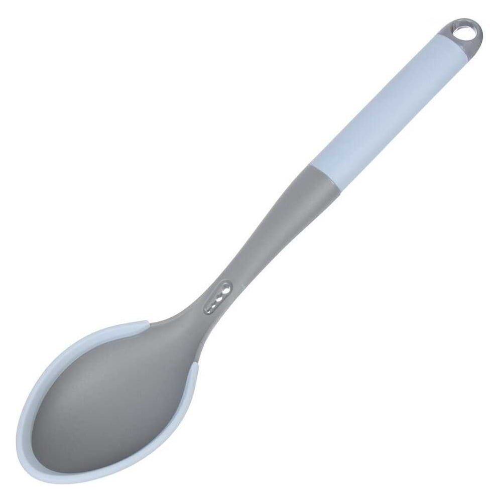 Изображение товара Ложка поварская Daniks для кухни, нейлон, силикон, навеска, Denim, WFCF016-1 481054