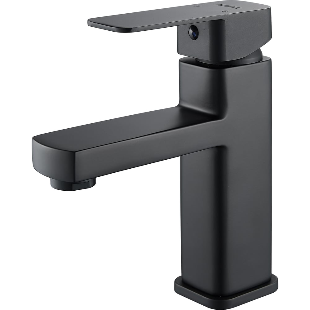 Изображение товара Смеситель для умывальника ALOUTE Тюльпан короткий излив черный матовый