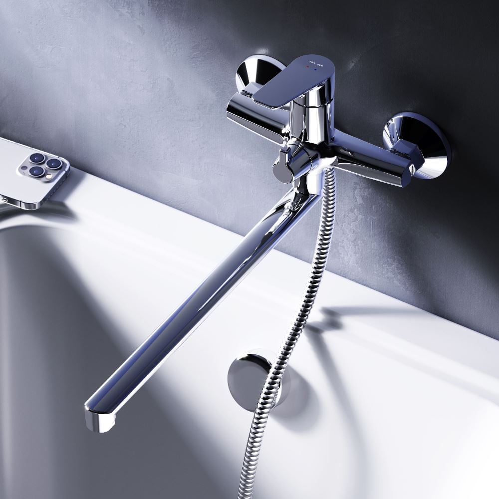 Изображение товара Смеситель для ванны и душа AM.PM Crave 325 мм хром однорычажный