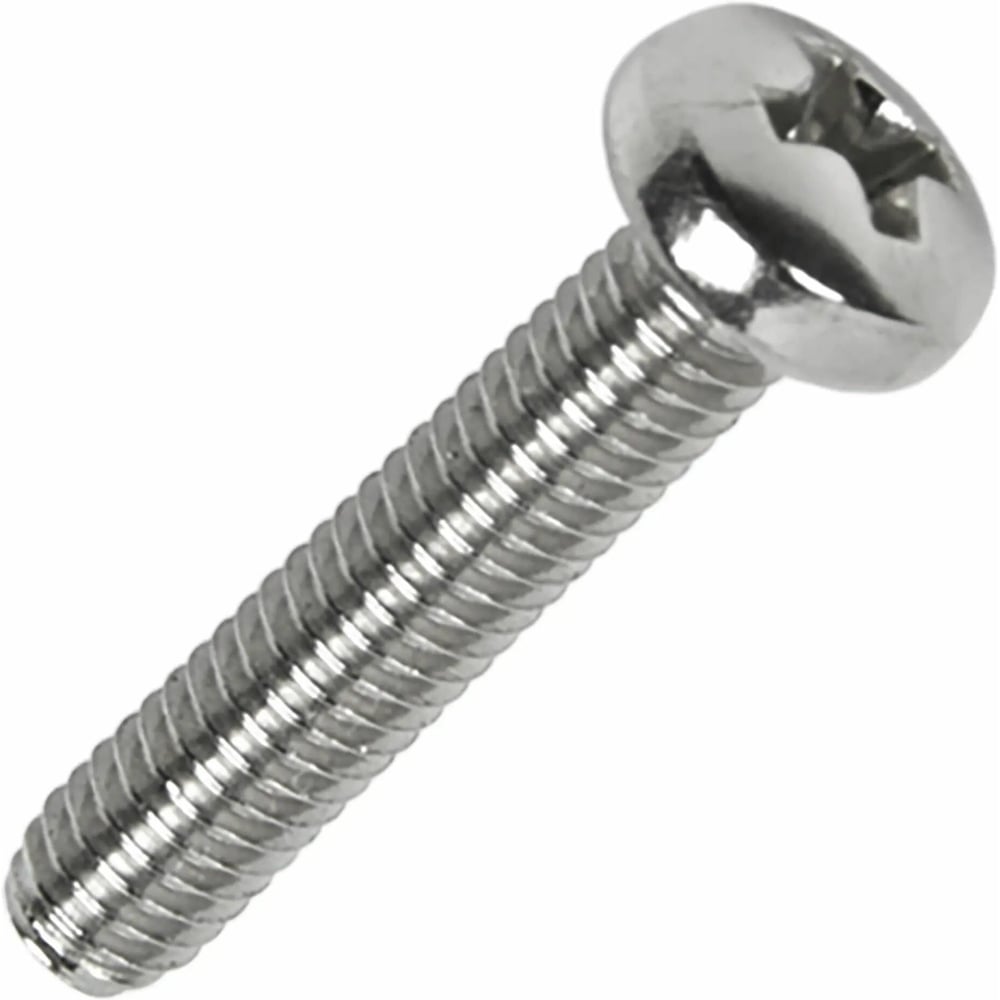 Изображение товара Винт Крепстор 3х12 мм, полукруглая головка, нержавеющая сталь А2, 250 шт.