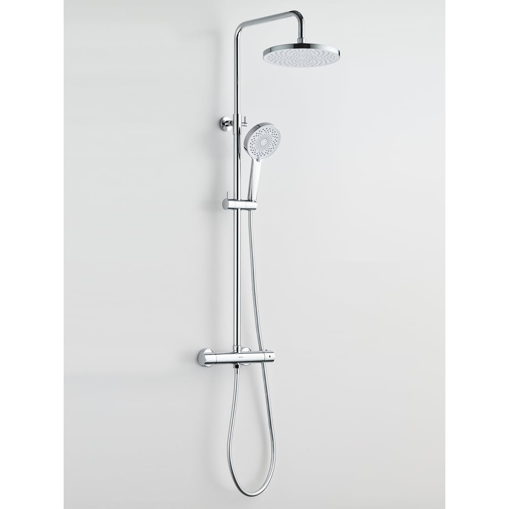Изображение товара Душевая стойка BOND В12-8200 с термостатом и тропическим душем хром