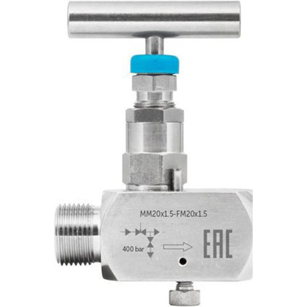 Изображение товара Игольчатый клапан Росма SS-V4 Ду15 Ру400 из нержавеющей стали