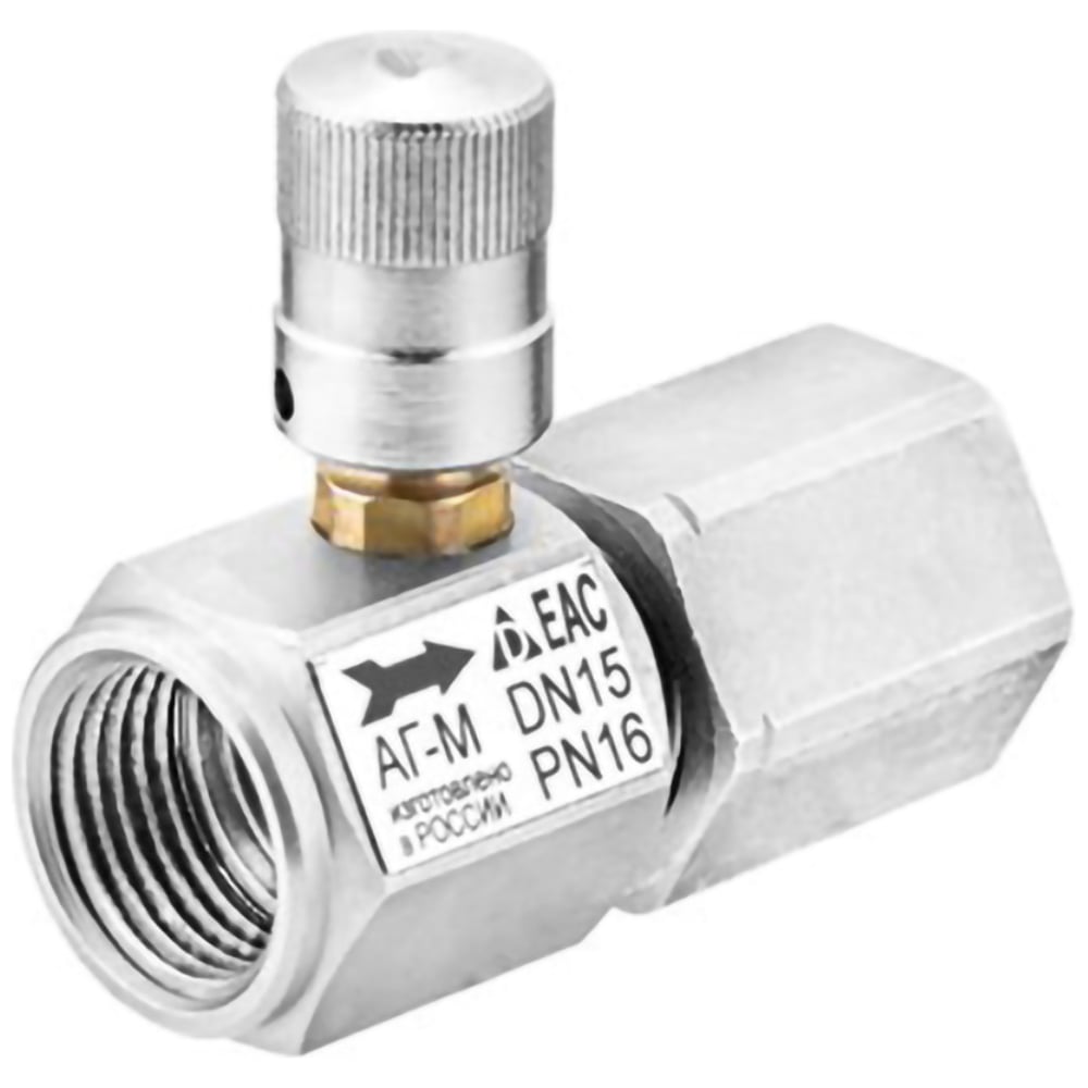 Изображение товара Клапан кнопочный Росма АГ-М Ду15 Ру16 сталь G1/2 М12х1.5