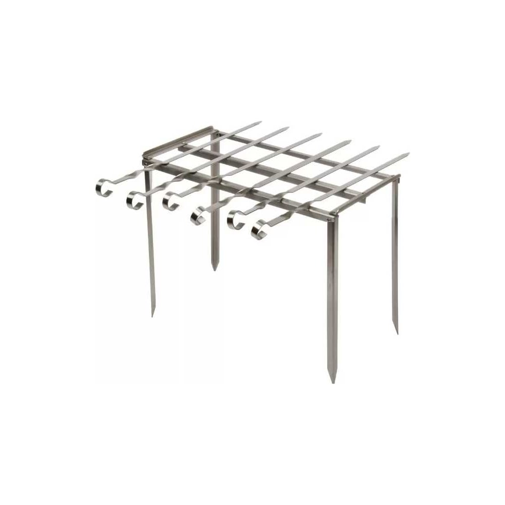 Изображение товара Шампур со стойкой Гурман 360х180х270 мм, нержавеющая сталь