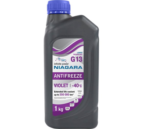 Изображение товара Охлаждающая жидкость NIAGARA Антифриз Ниагара G13 фиолетовый 1 кг 001035032006