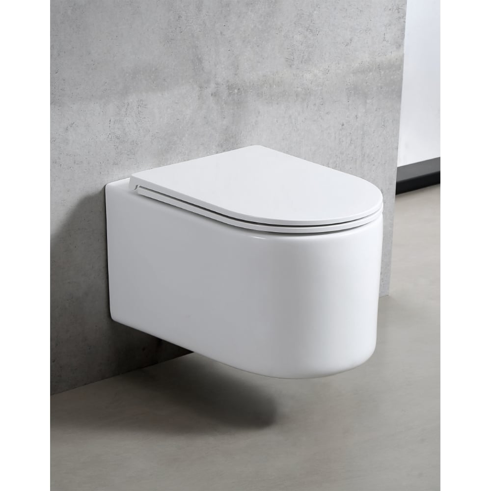 Изображение товара Подвесной унитаз безободковый OLIVE'S VORTEX с системой Торнадо и микролифтом VR30116DP