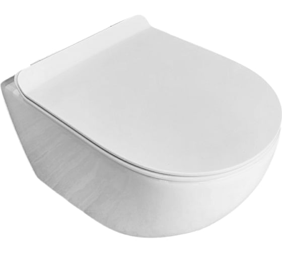 Изображение товара Унитаз подвесной OLIVE'S VORTEX DUO безободковый, с системой «Двойной Торнадо» и сиденьем микролифт VD30116DP