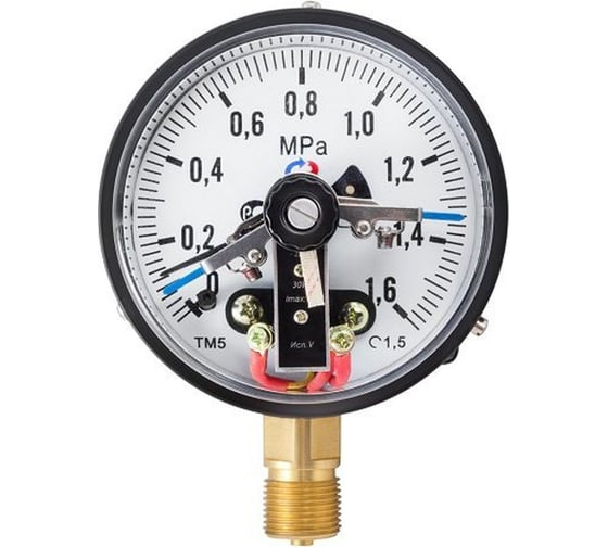 Изображение товара Манометр Росма ТМ-510Р.05 радиальный (0-0.6МПа) М20х1.5 IP54 1.5, ДК100мм, с ЭКТ тип V, с DIN-разъемом D070-01525