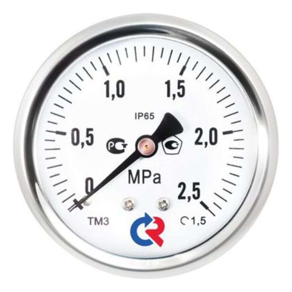 Изображение товара Манометр Росма ТМ-321Т осевой 0-0.1 МПа G1/4 виброустойчивый коррозионностойкий