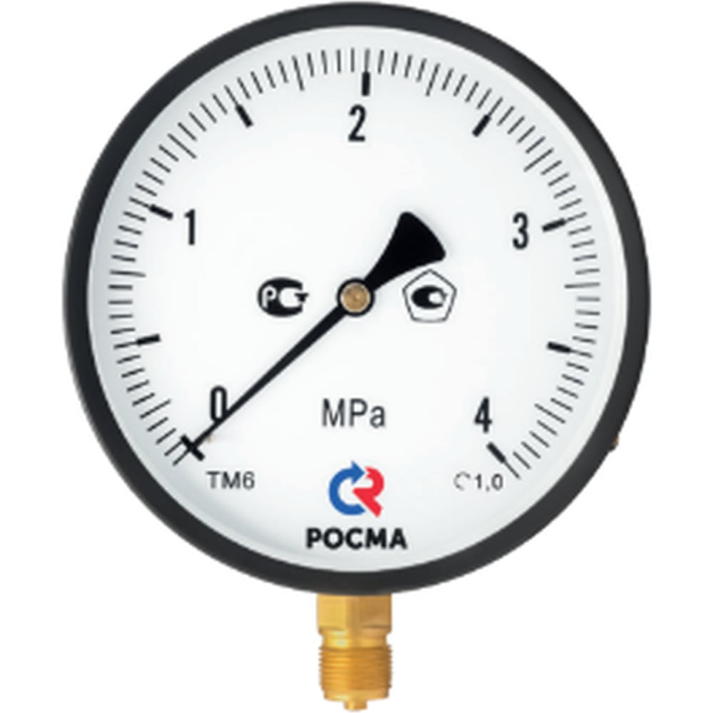 Изображение товара Манометр Росма ТМ-610Р.00 радиальный измерение избыточного давления МПа М20х1.5