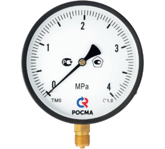 Изображение товара Манометр Росма ТМ-610Р.00 радиальный (0-1.6МПа) М20х1.5 1, ДК150мм D270-08535
