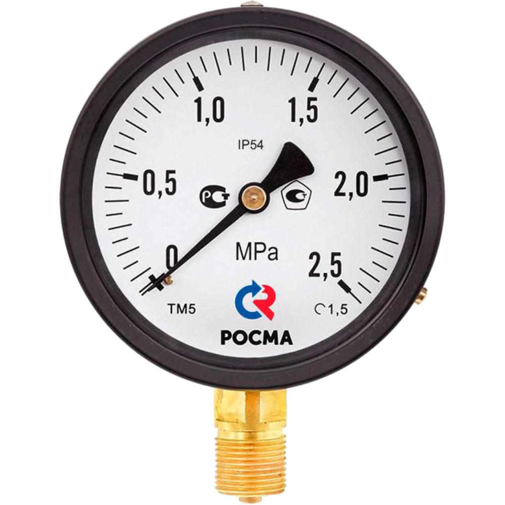 Изображение товара Манометр Росма ТМ-510Р.00 радиальный 0-4МПа М20х1.5 IP54 профессиональный