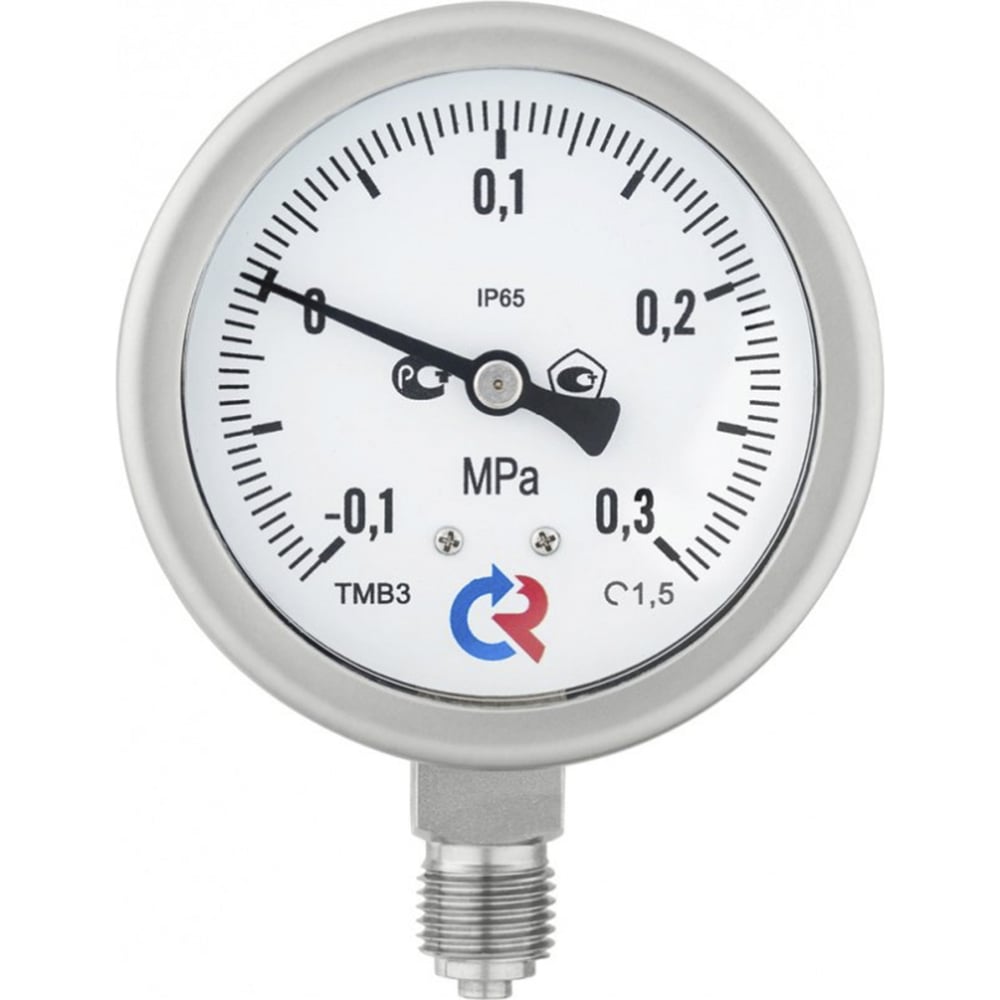Изображение товара Вакуумметр Росма ТВ-321Р радиальный аналоговый от -0.1 до 0 МПа М12х1.5 профессиональный