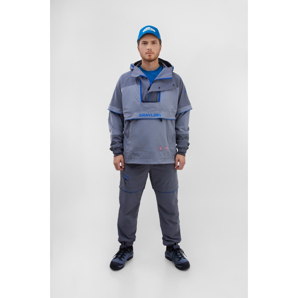 Изображение товара Костюм ПЭ для рыбалки GRAYLING Тобол мужской летний серый