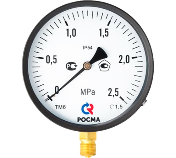Изображение товара Манометр Росма ТМ-610Р.00 радиальный (0-4МПа) М20х1.5 IP54 1.5, ДК150мм D270-08564