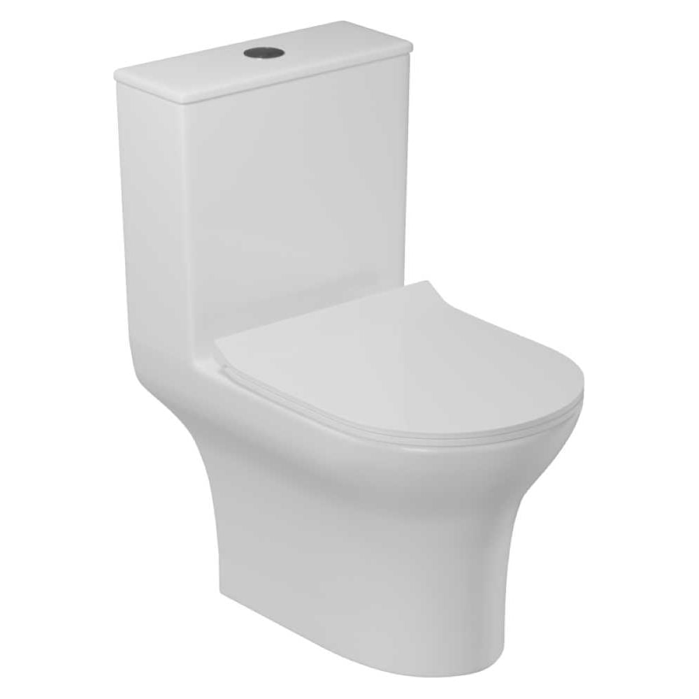 Изображение товара Унитаз-моноблок безободковый WAVE STAR с микролифтом и горизонтальным выпуском