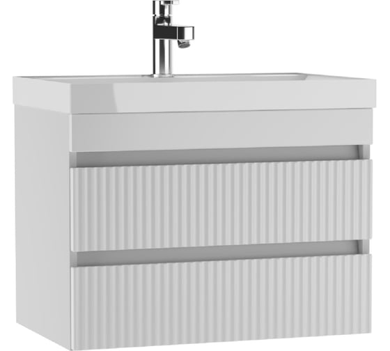 Изображение товара Тумба подвесная под умывальник Айсберг UNIT 70 Бриз с двумя ящиками В2 DB3004T