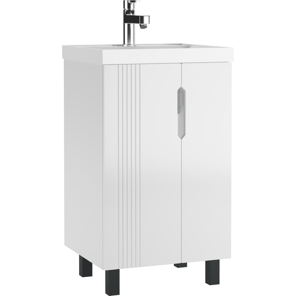 Изображение товара Тумба под умывальник Айсберг Bazis 50 Марта с системой хранения