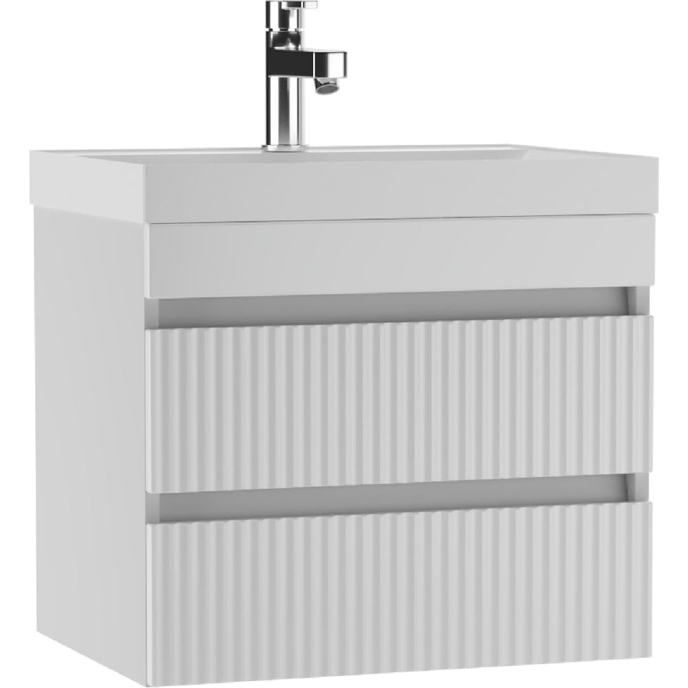 Изображение товара Тумба подвесная под умывальник Айсберг UNIT 60 Бриз с ящиками