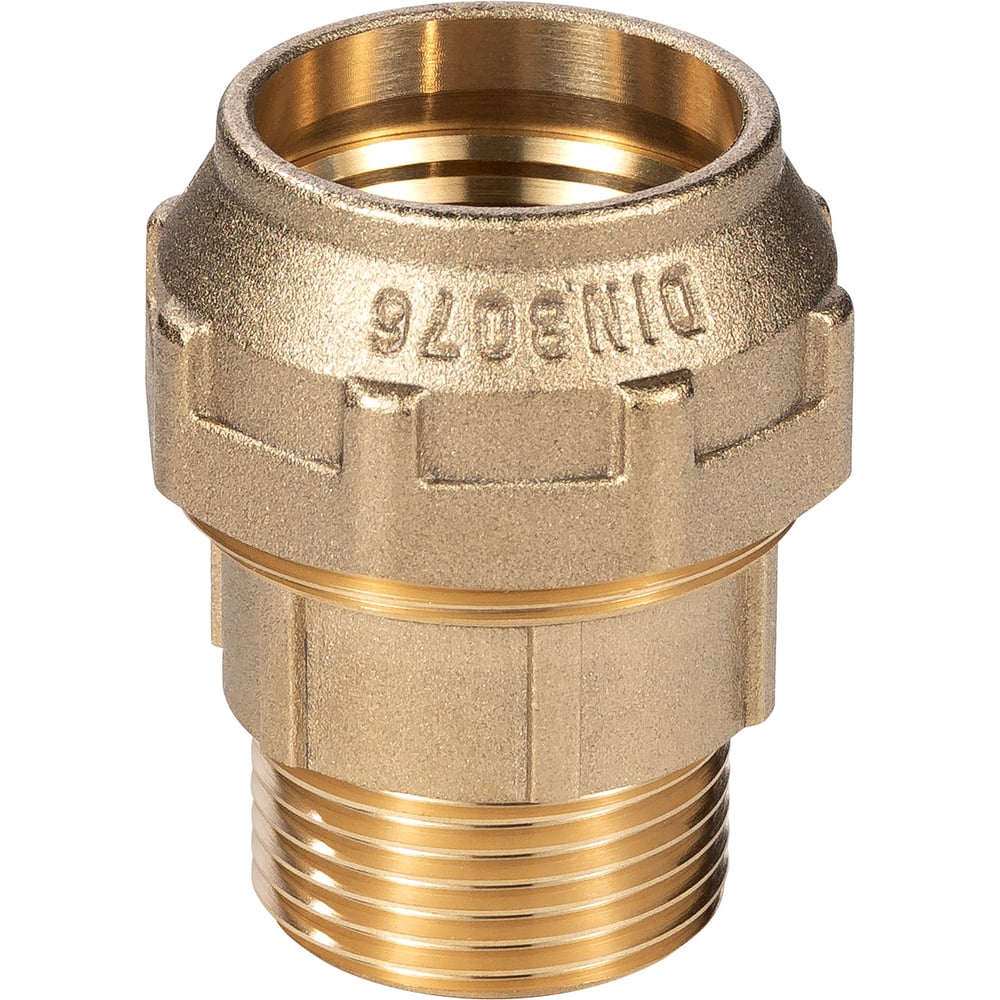 Изображение товара Муфта компрессионная Беламос НР MUK32х1 для труб латунь профессиональный фитинг