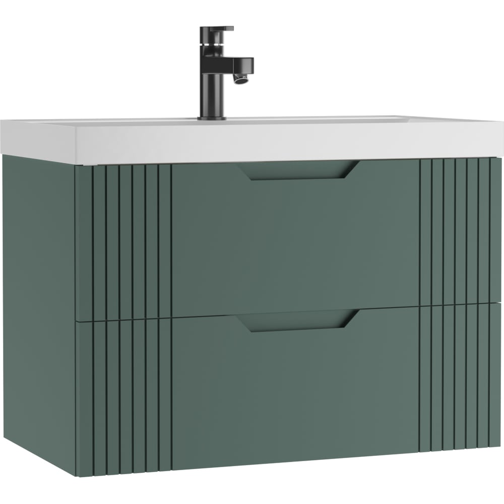 Изображение товара Подвесная тумба под умывальник Домино UNIT 80 Garden В2 Зеленый DG2505T