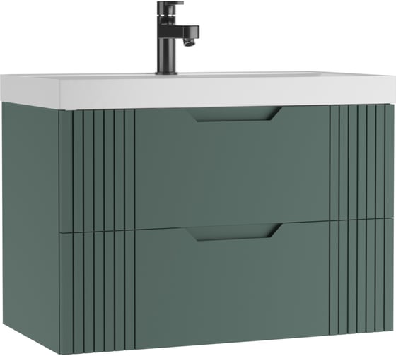 Изображение товара Тумба подвесная под умывальник Домино UNIT 80 Garden В2 Зеленый DG2505T